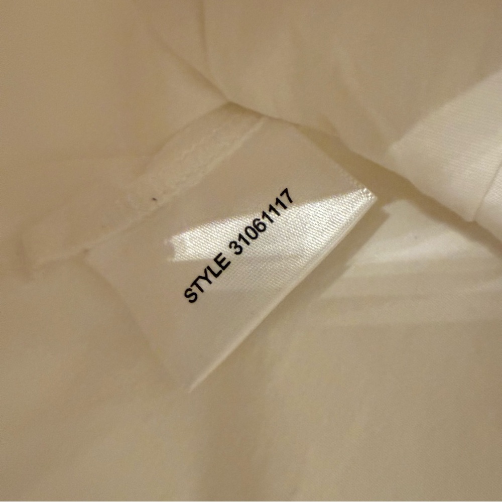 Tory Burch Cream Ruffled Blouse - Picture 6 of 6